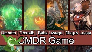 Omnath vs Omnath vs Baba Lysaga vs Magus Lucea Kane EDH / CMDR game play