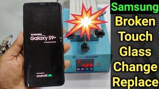 Samsung S9/S9 Plus Broken Glass Replacement || Samsung s9 front glass restoration#edgescreen