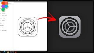 Figma Design Tutorial | Apple Settings Icon | Animated
