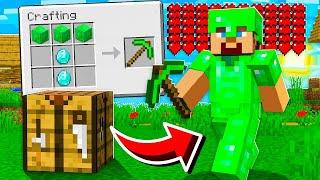 I Crafted STRONGEST EMERALD ARMOR and WEAPONS In Minecraft!
