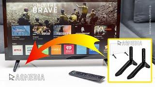 How to Install Smart TV Table Stand Support | How to Remove TV Stand Legs 