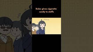 Kobo gives cigarette to staffs #animatedhololive #kobo_kanaeru #shortvideo #vtuber #animation