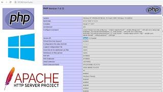 Install & Set Up PHP on Apache Windows 10