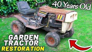 RARE 40+ YEAR OLD BRITISH GARDEN TRACTOR RESTORATION
