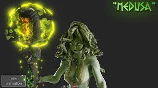 Medusa 3D Character - Idle Animation