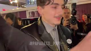 Timothée Chalamet arrives at “A complete unknown” Movie premier in Hollywood ￼