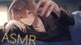 【リアルな寝かしつけ】眠れない夜にリラックスしてぐっすり眠らせる年上彼氏となでなで囁き【ASMR / 女性向けボイス / 心音 / よしよし / Relaxing Male ASMR】