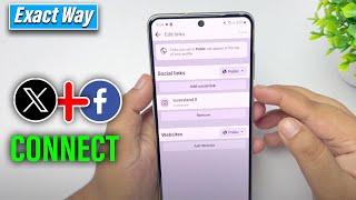 How to connect twitter (X) with Facebook on android (New Update)