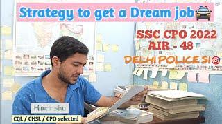 How I cleared ssc cpo in first attempt?? |ssc cpo strategy |ssc cpo kaise clear kre |ssc cpo 2023