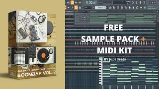 FREE SAMPLE PACK+MIDI KIT [Como Hacer Un Beat BOOM BAP] DRUMKIT (Jazz, Soul, Hip-Hop, Lo-Fi Samples)