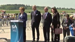 Bundeskanzlerin Merkel eröffnet ILA 2014