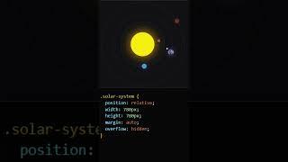 "Create an Epic Space Orbit Animation with HTML & CSS! " #coding #python #html