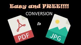 CONVERT PDF to JPG FREE and EASY...