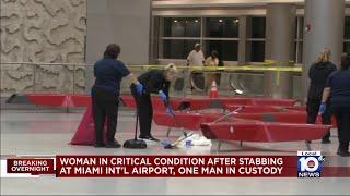 Man stabs woman at Miami International Airport