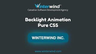 Backlight Animation with CSS