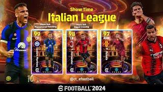 eFootball 2024 Italia aggiornamento Lunedì (Show Time Italian League) 