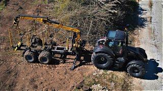 Brand new Valtra T234 Unlimited testing with Oniar forestry equipment 346Re 4WD trailer & 8800 crane