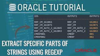 Extract Specific Parts of Strings Using Oracle SQL Regular Expressions | Tamil | iCoding