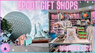 EPCOT Gift Shops Tour Walt Disney World Vlog Theme Park Merchandise Shop With Me Dec 2023 Loungefly