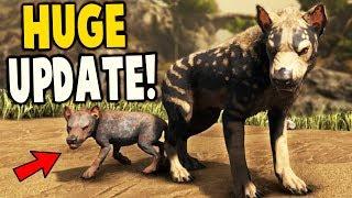 Ark Survival Evolved - HUGE UPDATE, PLAY AS HYAENODON & BREEDING - Ark Modded Gameplay