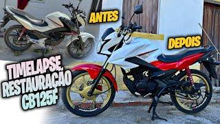 Transformação Moto Honda CB125f | Antes e Depois em 20 minutos