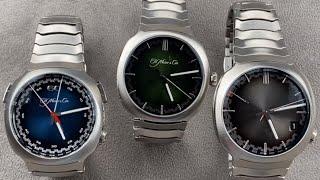 H Moser & Cie Streamliner Watch Family Comparison: Chronograph, Perpetual Calendar, Centre Seconds