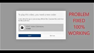 HEVC VIDEO EXTENSION FREE METHOD || 100% WORKING