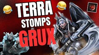 The Noob Stomper gets STOMPED!!! How to beat Grux - Terra Offlane Gameplay