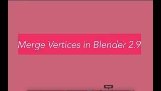 Blender 3.2 Auto Merge Vertices to create smooth surface in 2 Minutes! Tips for Beginners
