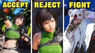 Yuffie joins Party vs Cloud Rejects Yuffie (All Choices) - Final Fantasy 7 Rebirth