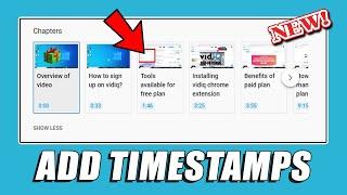 How to Add Chapters/Timestamps/Time codes on YouTube Videos?