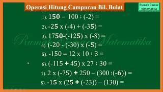 MIXED INTEGER COUNTING OPERATIONS #integeroperations