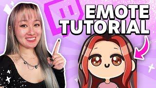 Simple Twitch EMOTE TUTORIAL | step-by-step guide!