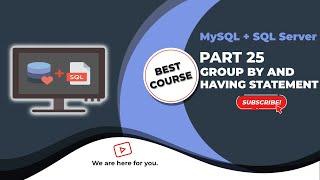 Group by in SQL | Group by having SQL | Aggregate functions in SQL Part 25/32