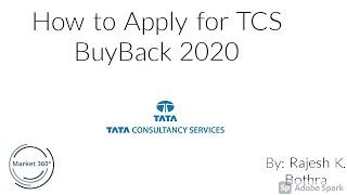 How to Apply for TCS Buyback 2020