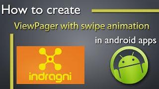 How to create ViewPager with swipe animation