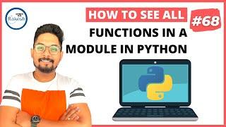 #68 How To see all the functions available in a Python module |  How To list functions in Python