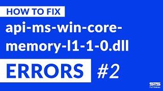 api-ms-win-core-memory-l1-1-0.dll Missing Error Fix | #2 | 2020