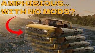 Can I Build An Amphibious Car... Without Mods? - BeamNG.drive