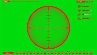 Green Screen Gun Target Chroma | Alpha Targets | Sniper Target