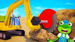 Eric the Excavator Changes Tools - Gecko's Garage | Construction Truck | Educational Videos For Kids