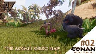 Exploring this amazing Map!  Conan Exiles - New Modded Map! New Adventure! The Savage Wilds E02