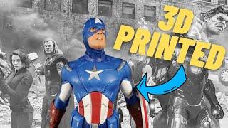 I 3D PRINTED and Painted America's a$$ Captain America- Avengers