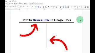 How To Draw a Line In Google Docs [ Best Method ]