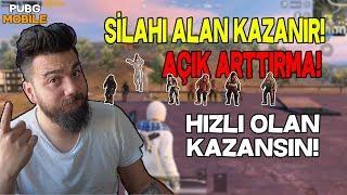 AÇIK ARTTIRMA! HIZLI OLAN ve SİLAHI ALAN KAZANIR! PUBG Mobile