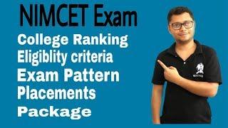 NIMCET Exam Details | Placement | MCA admissions| College ranking | Prateek tambe