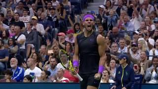 Rafael Nadal Combines Defensive Lob With 84mph Passing Shot | US Open 2019 Hot Shot