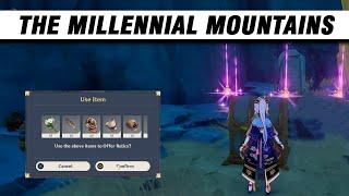 The Millennial Mountains | 6 offerings Location | Genshin Impact