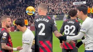 Son Heung-min Teases His Former Teammate Kyle Walker as City Lose!