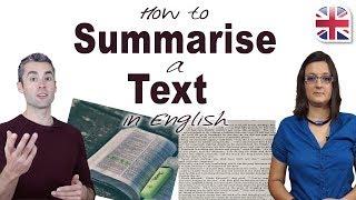 How to Summarise a Text in English - Improve English Comprehension